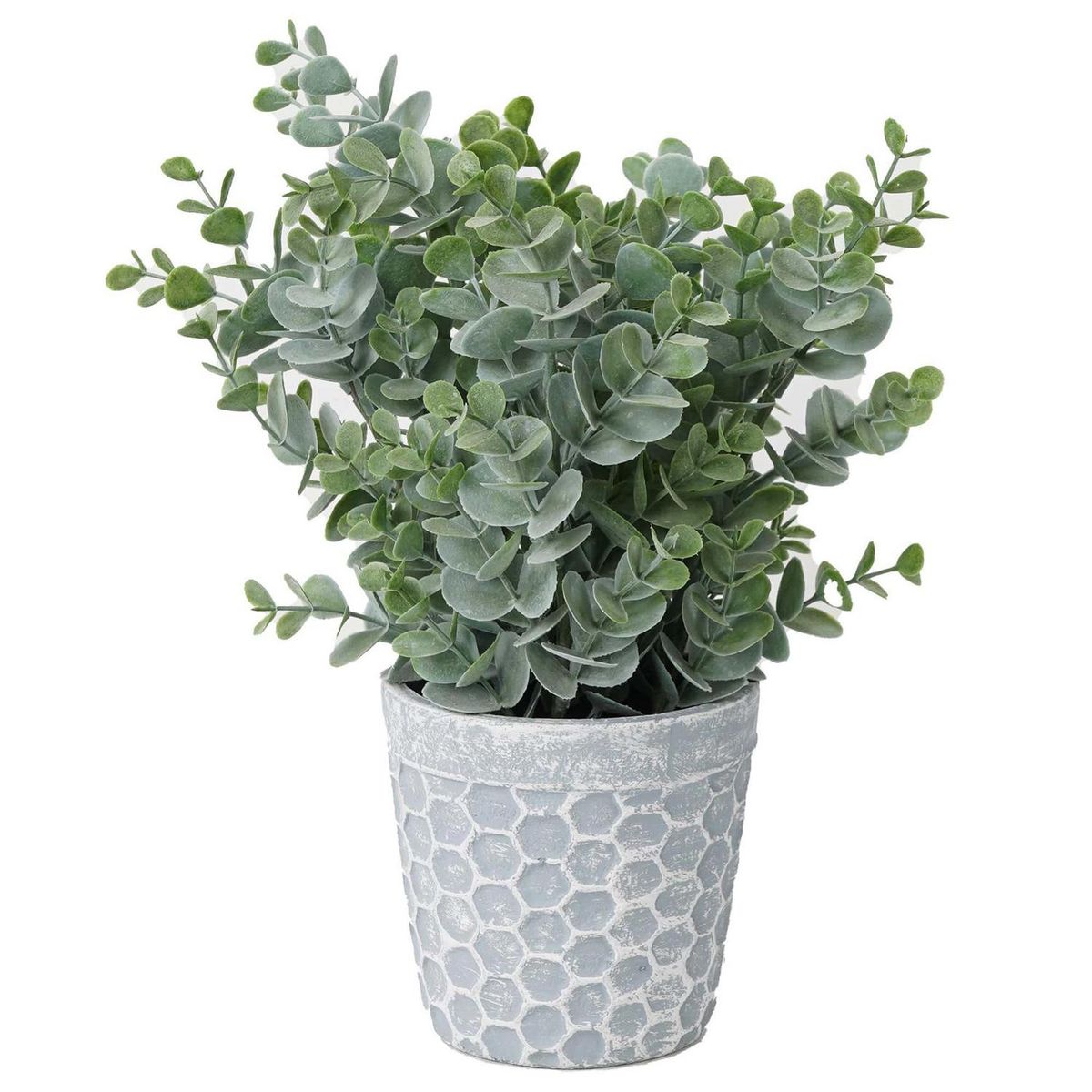 THE GREEN ELEMENT - Planta Artificial Eucalpitos en Macetero 32 cm Verde