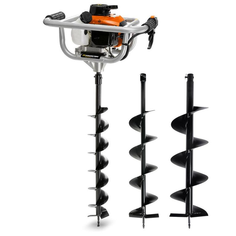 Kit Ahoyador Jardinería 3 Brocas 1. 5Kw/ 2Hp Para Uso Profesional