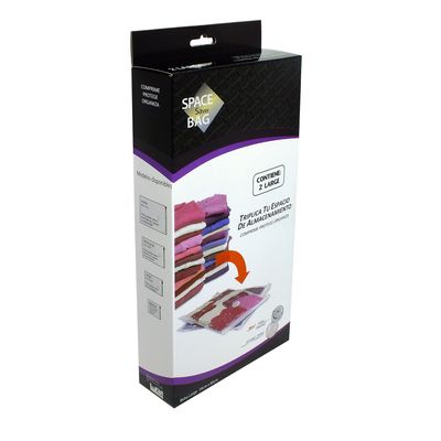 Imagen 2 del producto Set 2 Bolsas Almacenaje al Vacío 50x160x75 cm Transparente