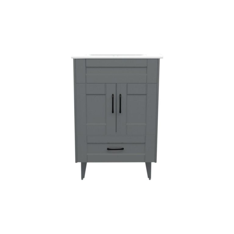 Kit mueble vanitorio Deluxe 50SK P gris 50 cm