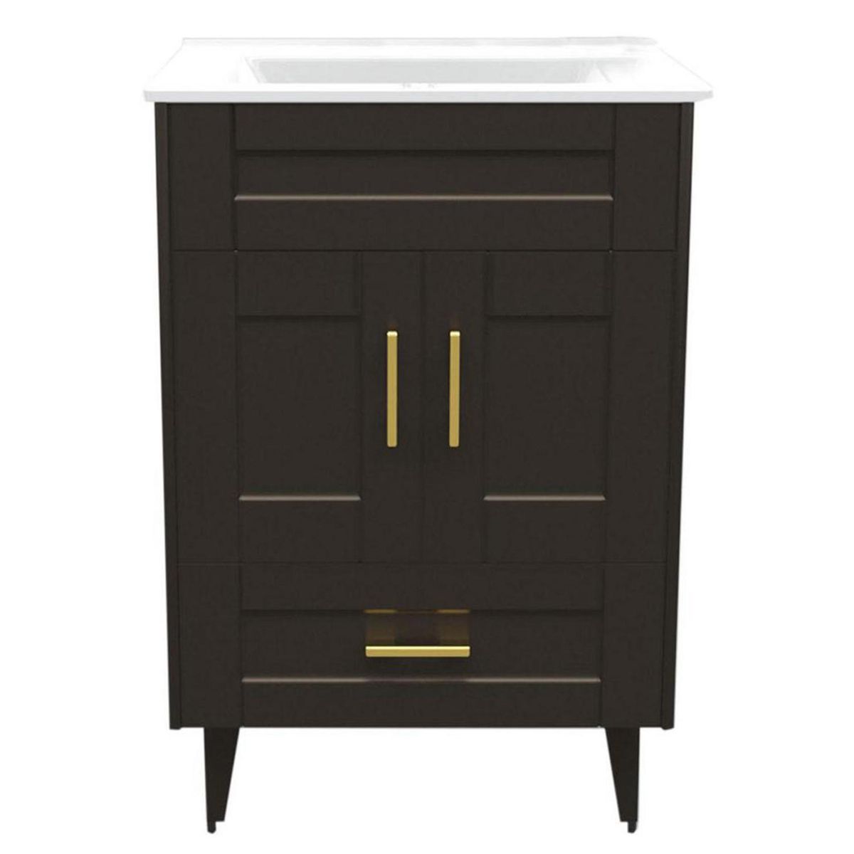 DOMSA - Kit mueble vanitorio Deluxe 50SK P Café 50 cm