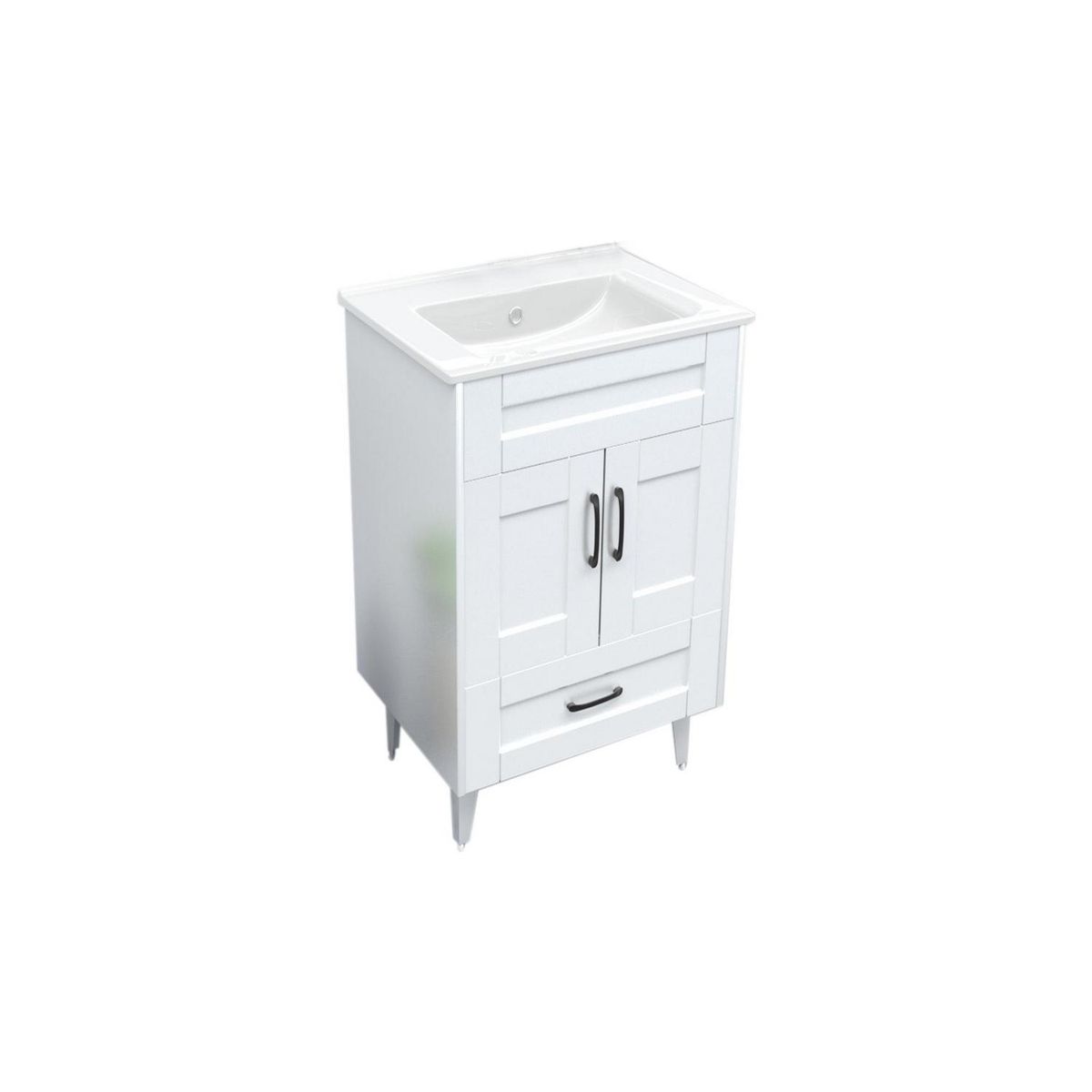 DOMSA - Kit mueble vanitorio Deluxe 50SK P blanco 50 cm