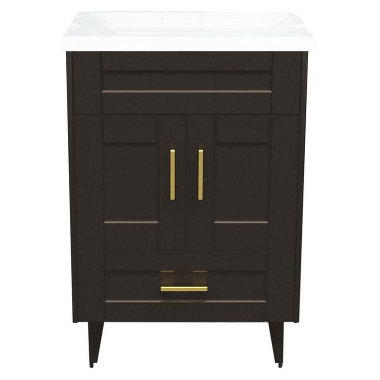 Kit mueble vanitorio Deluxe 50SK F café 50 cm