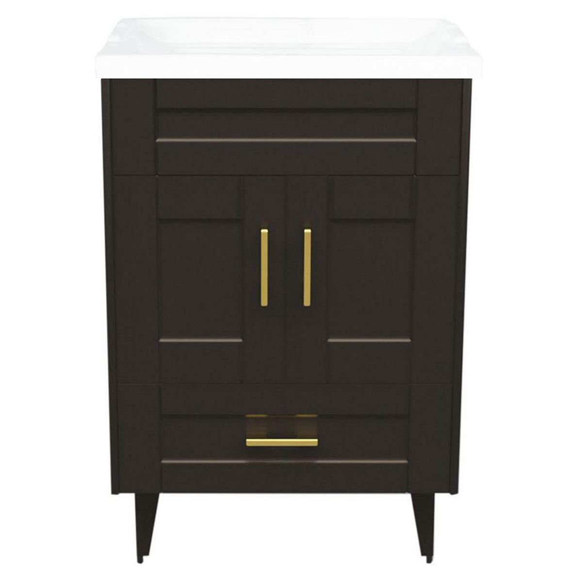 DOMSA - Kit mueble vanitorio Deluxe 50SK F café 50 cm