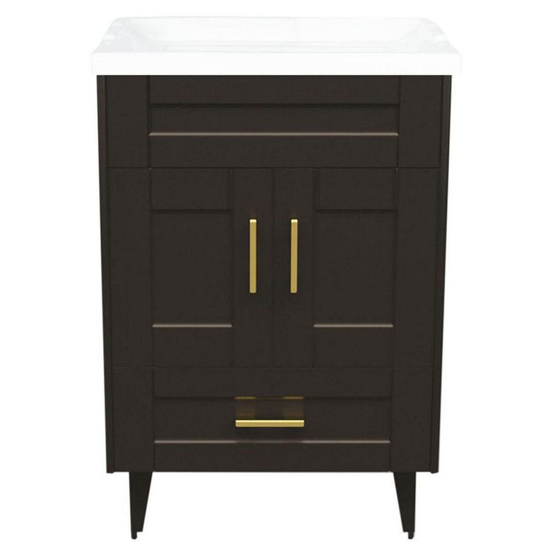 DOMSA - Kit mueble vanitorio Deluxe 50SK F café 50 cm