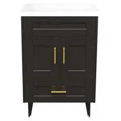 DOMSA - Kit mueble vanitorio Deluxe 50SK F café 50 cm