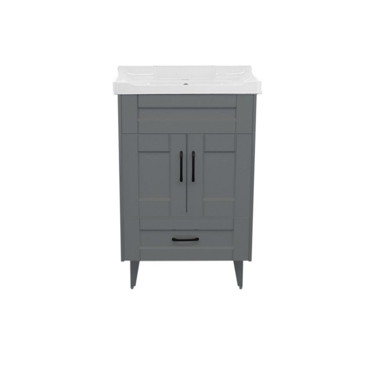 DOMSA - Kit mueble vanitorio Deluxe 50SK 856-50 gris 50 cm