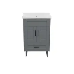 DOMSA - Kit mueble vanitorio Deluxe 50SK 856-50 gris 50 cm