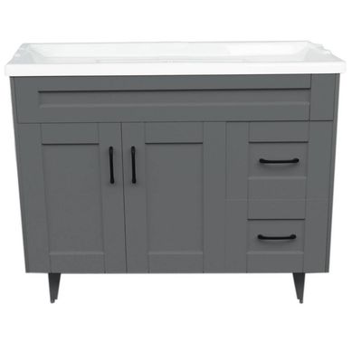 Kit mueble vanitorio Deluxe 100SK F gris 100 cm