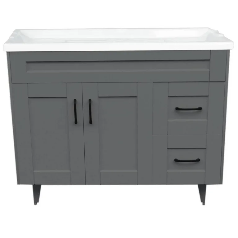 Kit mueble vanitorio Deluxe 100SK F gris 100 cm