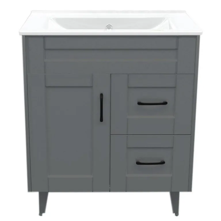 Kit mueble vanitorio Deluxe 70SK P gris 70 cm