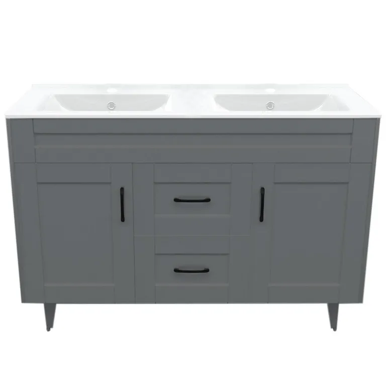 Kit mueble vanitorio Deluxe D120SK P gris 120 cm