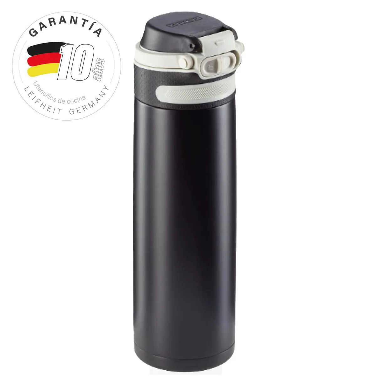 LEIFHEIT - Mug térmico 600 ml duración 6 horas negro