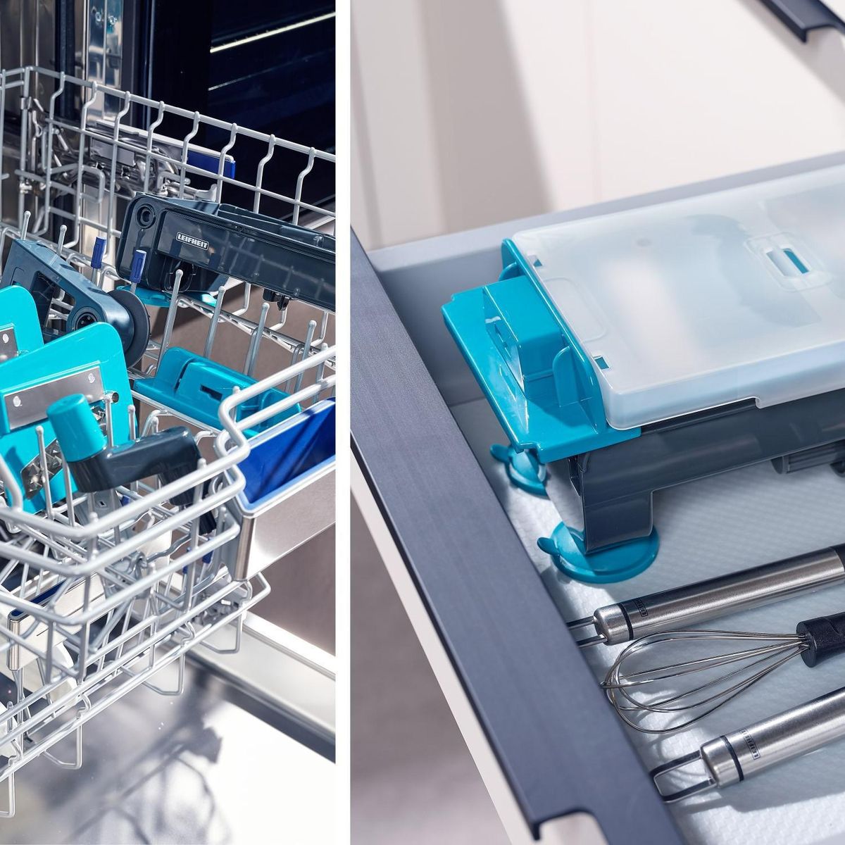 LEIFHEIT - Cortador Espiral de Verduras Leifheit con 3 Cuchillas Intercambiables