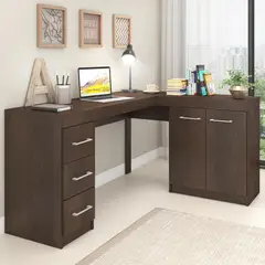 VEKKAHOME - Escritorio Llaima Café 152x75x45 cm