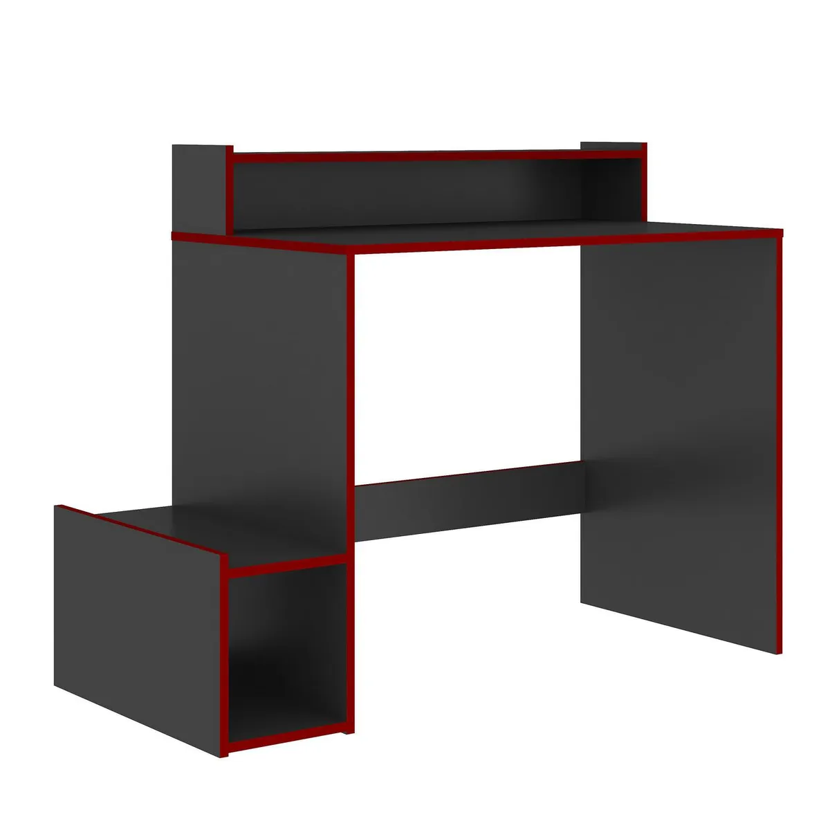 VEKKAHOME - Escritorio Grafo Gris 115.5x90x54 cm