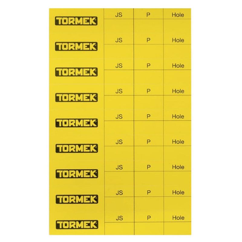TORMEK - Etiquetas PL-01 para Anotación de Ángulos en Gubias