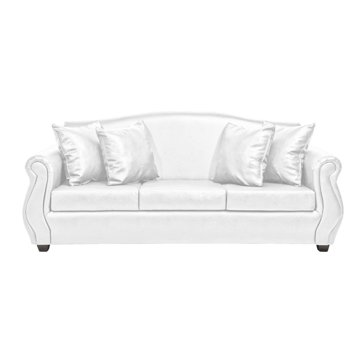 INTERMUEBLES - Living 5 cuerpos Violeta 210x93x83 cm Blanco