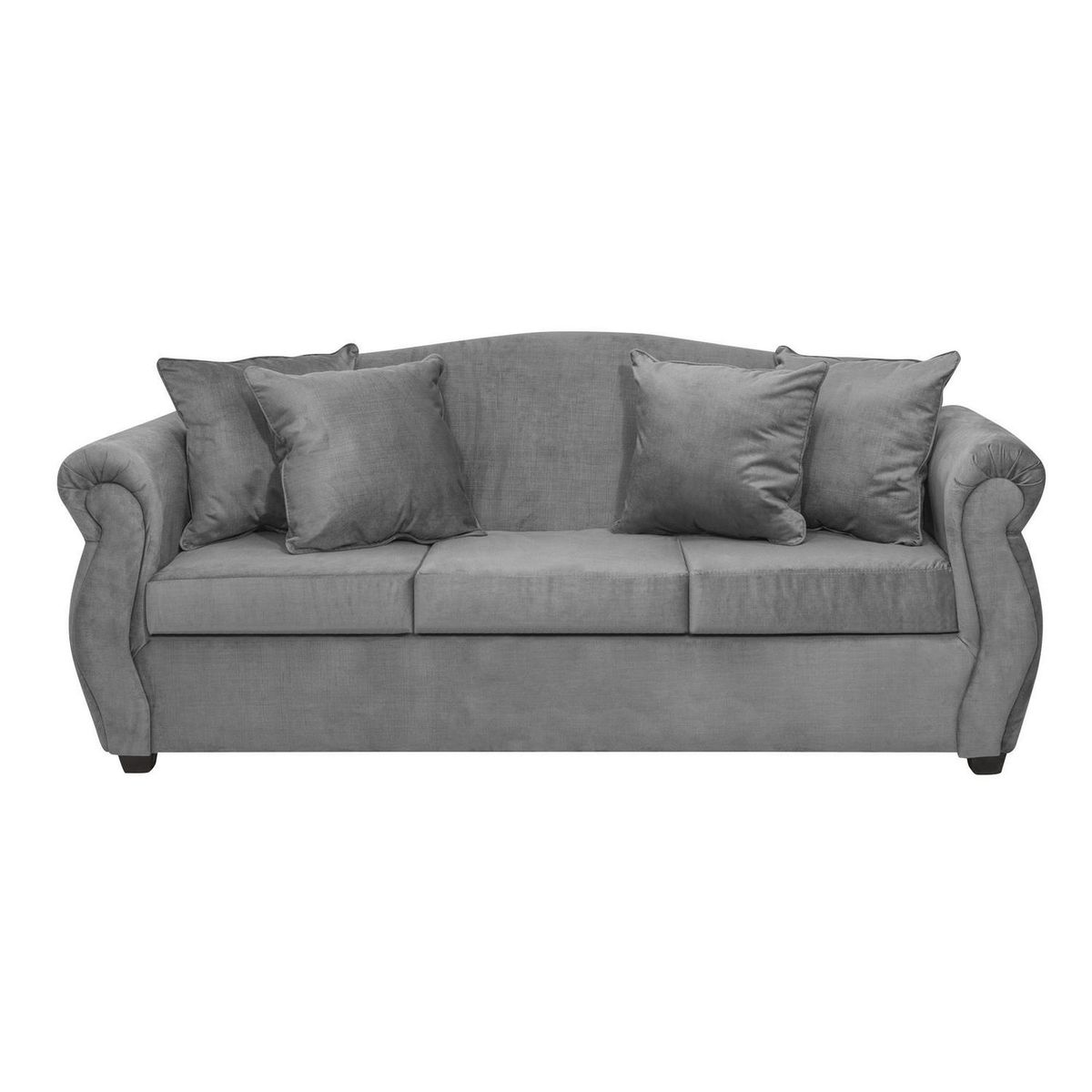 INTERMUEBLES - Living 3 cuerpos Violeta 210x93x83 cm Gris