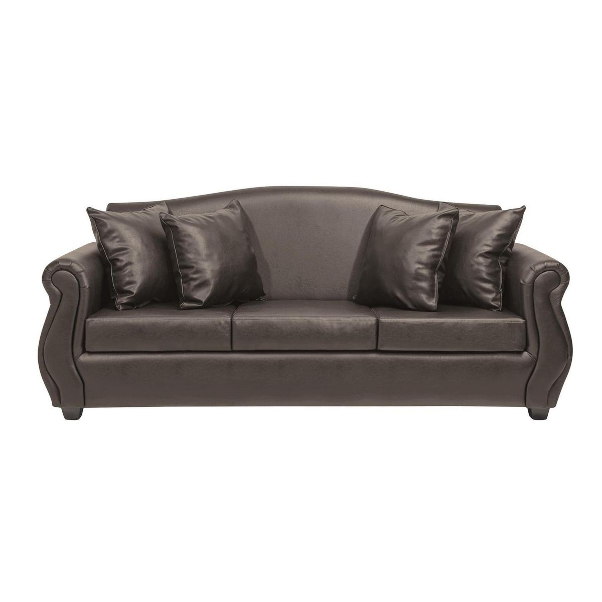 INTERMUEBLES - Living 5 cuerpos Violeta 210x93x83 cm Café