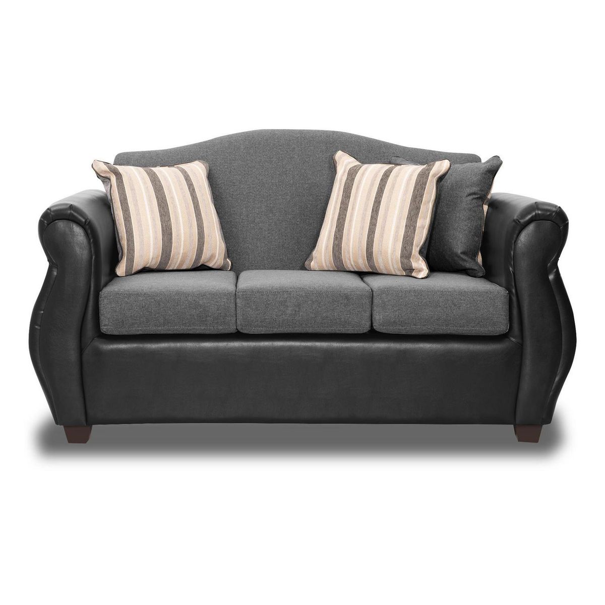 INTERMUEBLES - Living 5 cuerpos Violeta 157x93x83 cm Gris