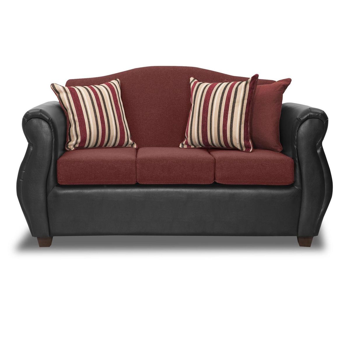 INTERMUEBLES - Living 5 cuerpos Violeta 157x93x83 cm Rojo