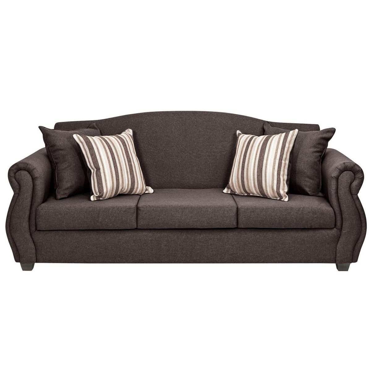 INTERMUEBLES - Living 3 cuerpos Violeta 210x93x83 cm Chocolate