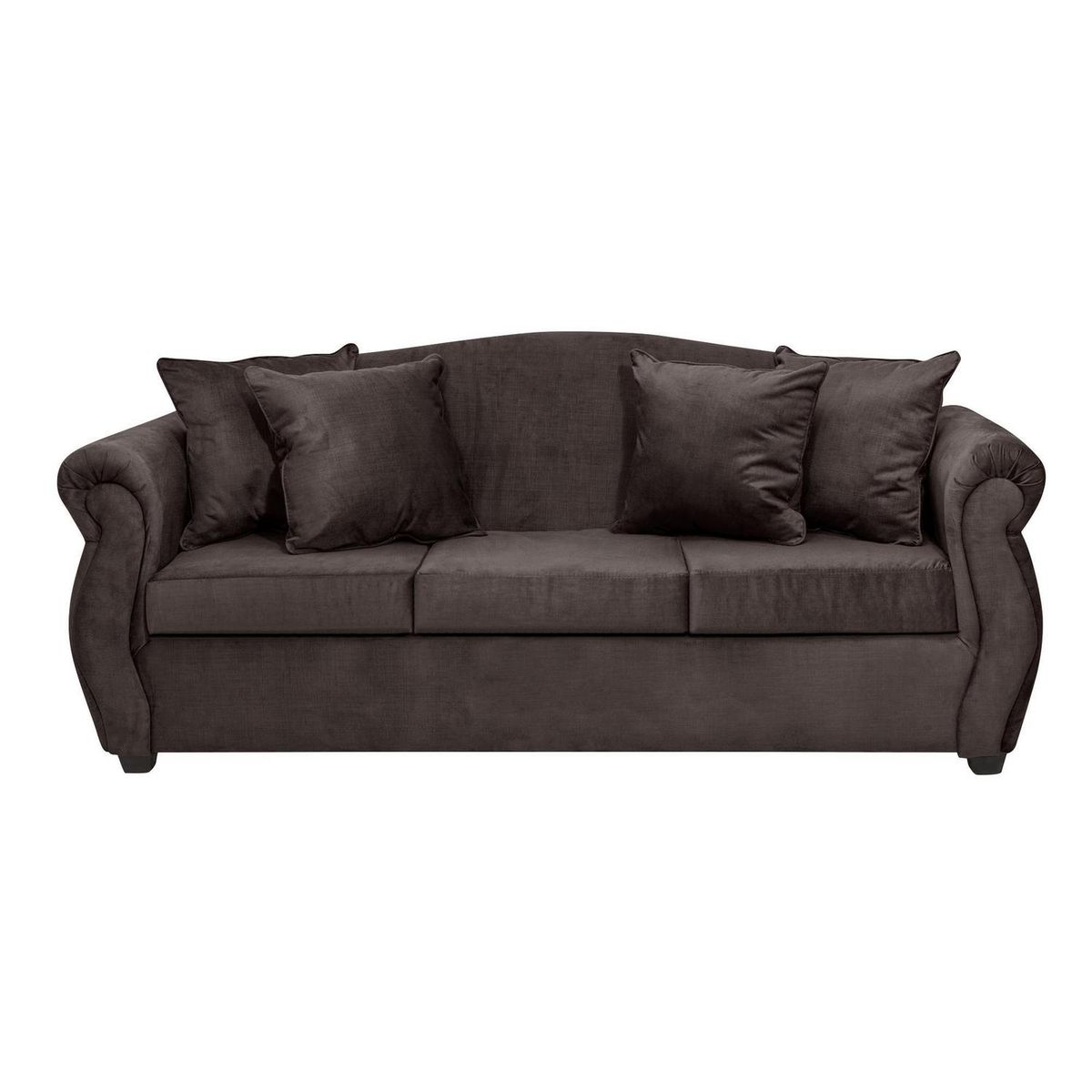 INTERMUEBLES - Living 3 cuerpos Violeta 210x93x83 cm Chocolate