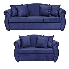 INNOVAMUEBLES - Living 3 cuerpos Violeta 210x93x83 cm Azul