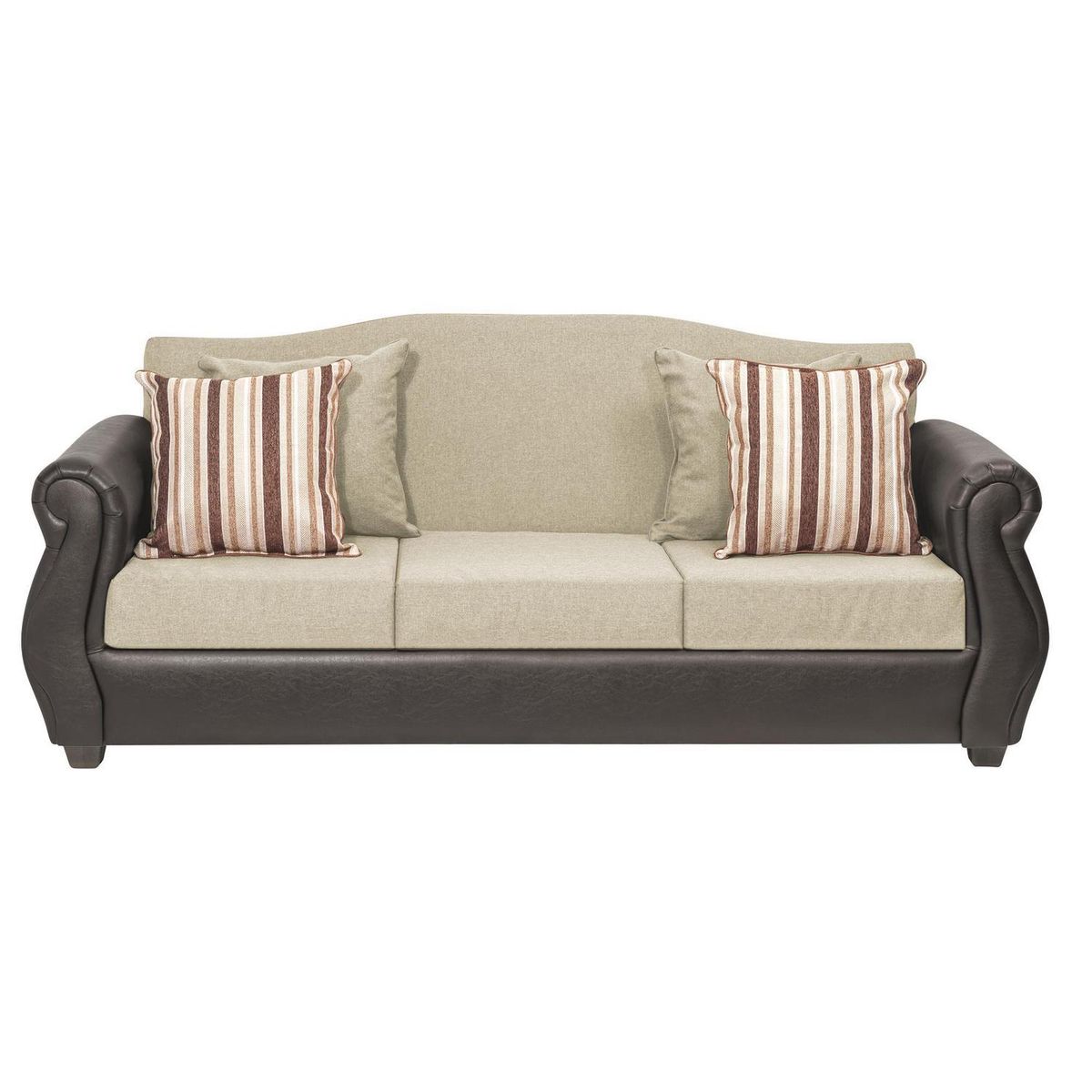 INTERMUEBLES - Living 3 cuerpos Violeta 210x93x83 cm Beige