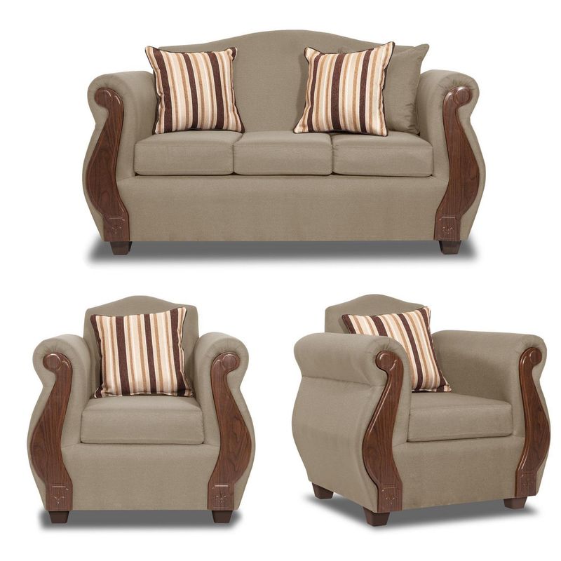 INNOVAMUEBLES - Living 5 cuerpos New Bugambilia 157x93x83 cm Beige