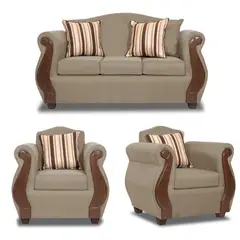 INNOVAMUEBLES - Living 5 cuerpos New Bugambilia 157x93x83 cm Beige