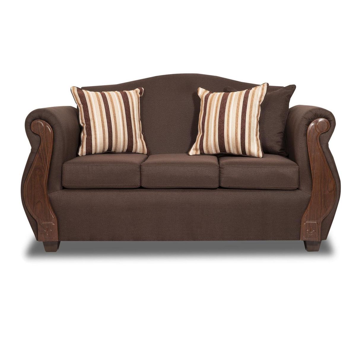 INTERMUEBLES - Living 3 cuerpos New Bugambilia 157x93x80 cm Chocolate