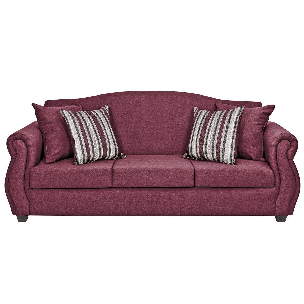 INTERMUEBLES - Living 5 cuerpos Violeta 210x93x83 cm Burdeo