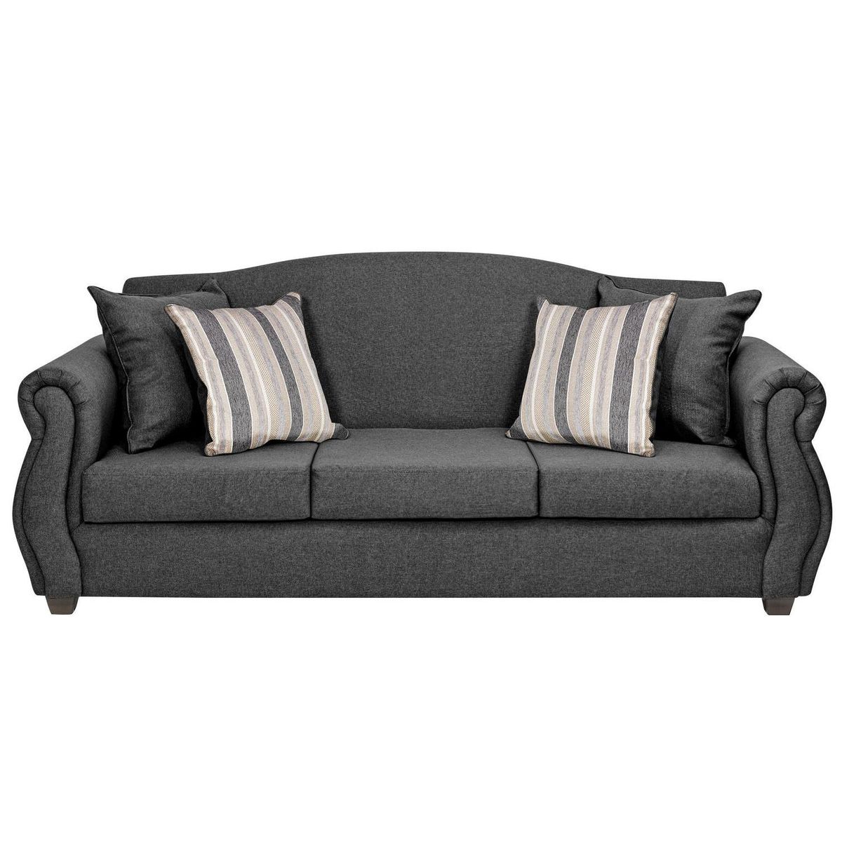 INTERMUEBLES - Living 5 cuerpos Violeta 210x93x83 cm Gris