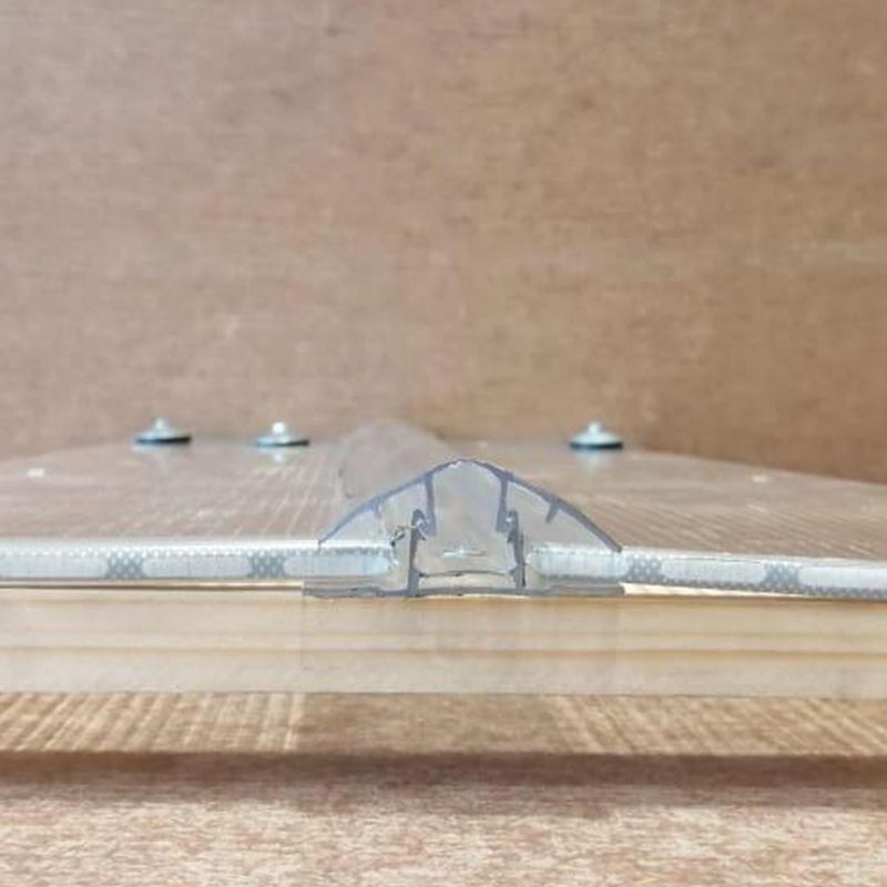 FEMOGLAS - Perfil H Clipeado Policarbonato  12 mm 60x290 cm Transparente