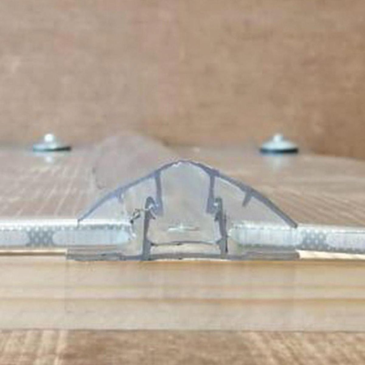 FEMOGLAS - Perfil H Clipeado Policarbonato 12 mm 60x290 cm Transparente