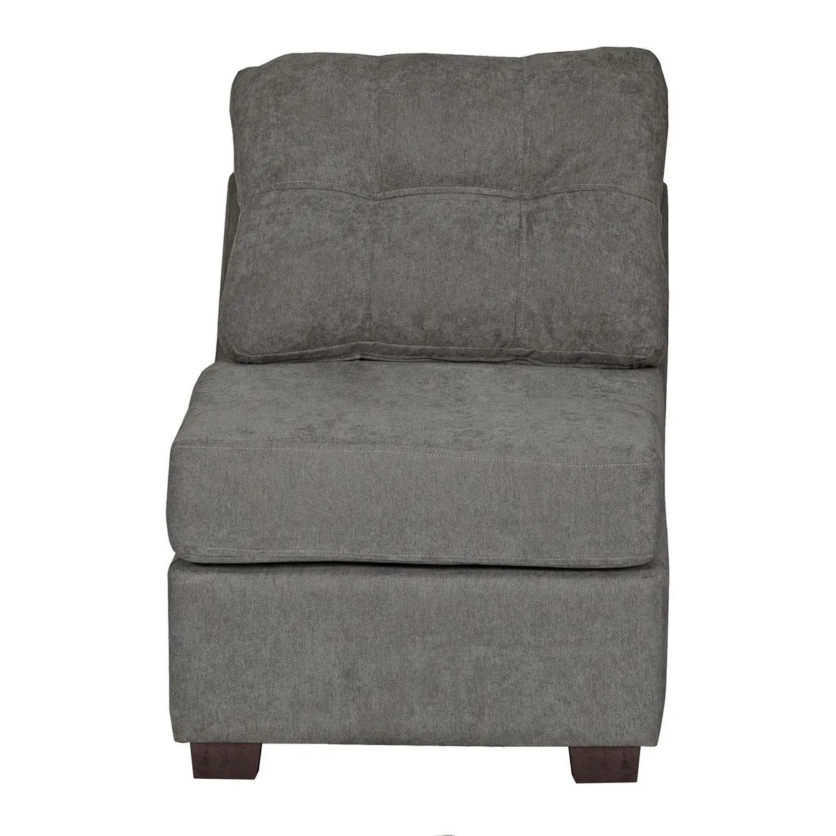 INTERMUEBLES - Sofá Seccional 4 cuerpos Santi 170x95x90 cm Gris Oscuro