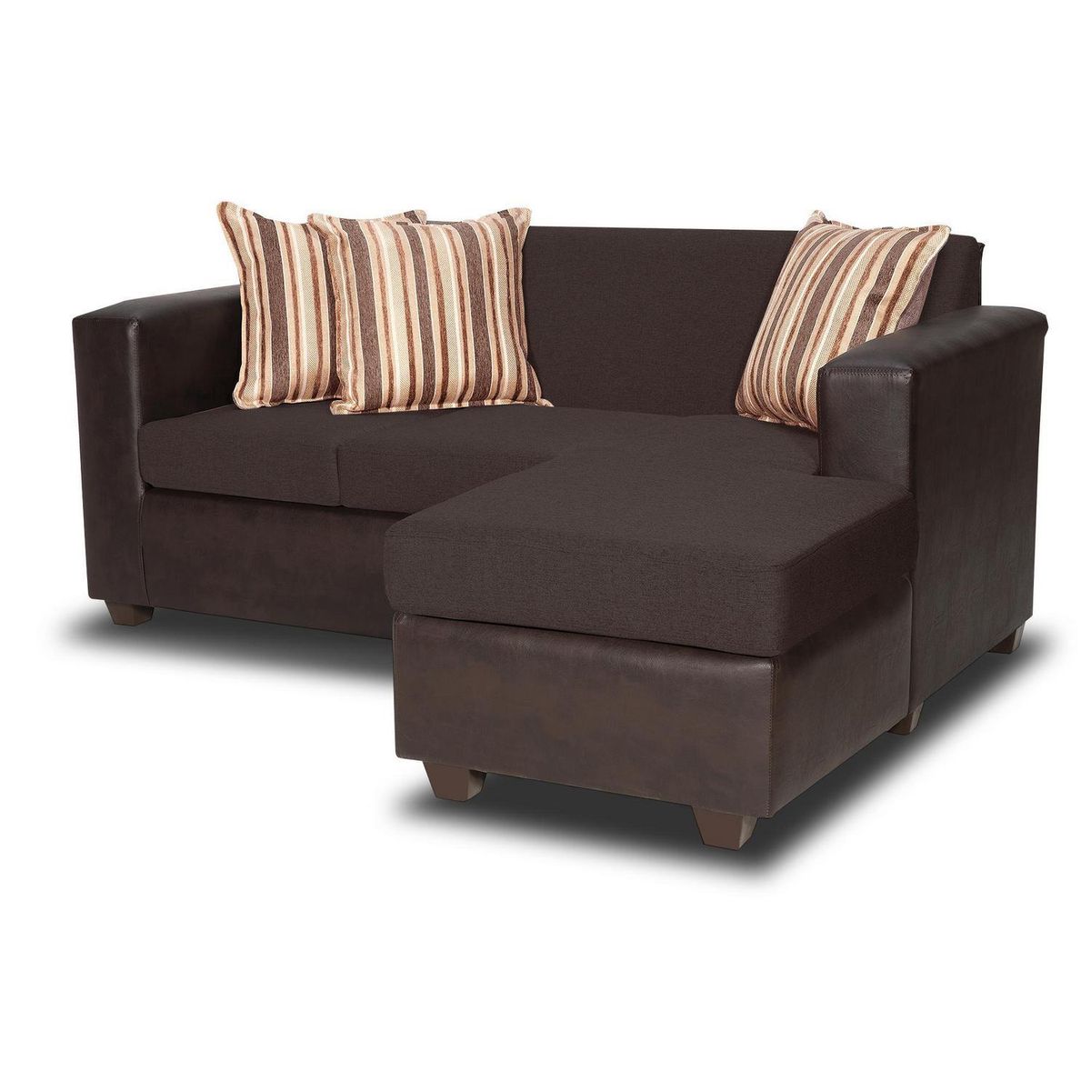 INTERMUEBLES - Sofá Seccional 4 cuerpos Invictus 186x87x80 cm Chocolate