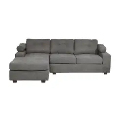 INNOVAMUEBLES - Sofá Seccional 3 cuerpos Santi 170x95x90 cm Gris Oscuro