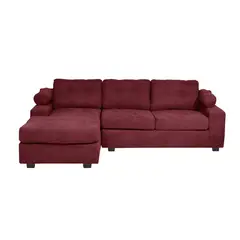 INTERMUEBLES - Sofá Seccional 3 cuerpos Santi 170x95x90 cm Rojo