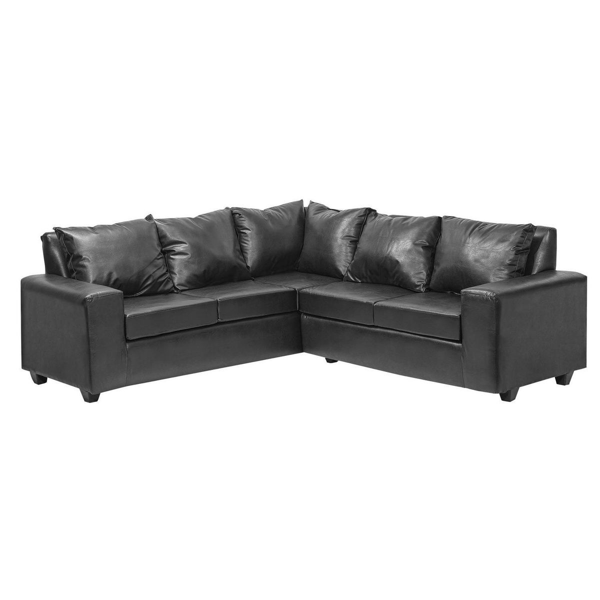 INTERMUEBLES - Sofá Seccional 5 cuerpos Kahlo 220x84x80 cm Negro