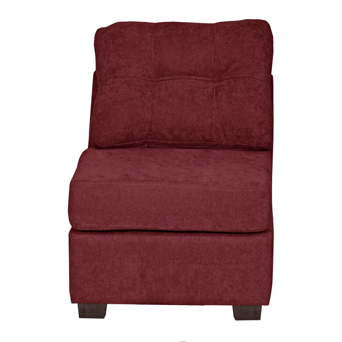 INTERMUEBLES - Sofá Seccional 4 cuerpos Santi 170x95x90 cm Burdeo