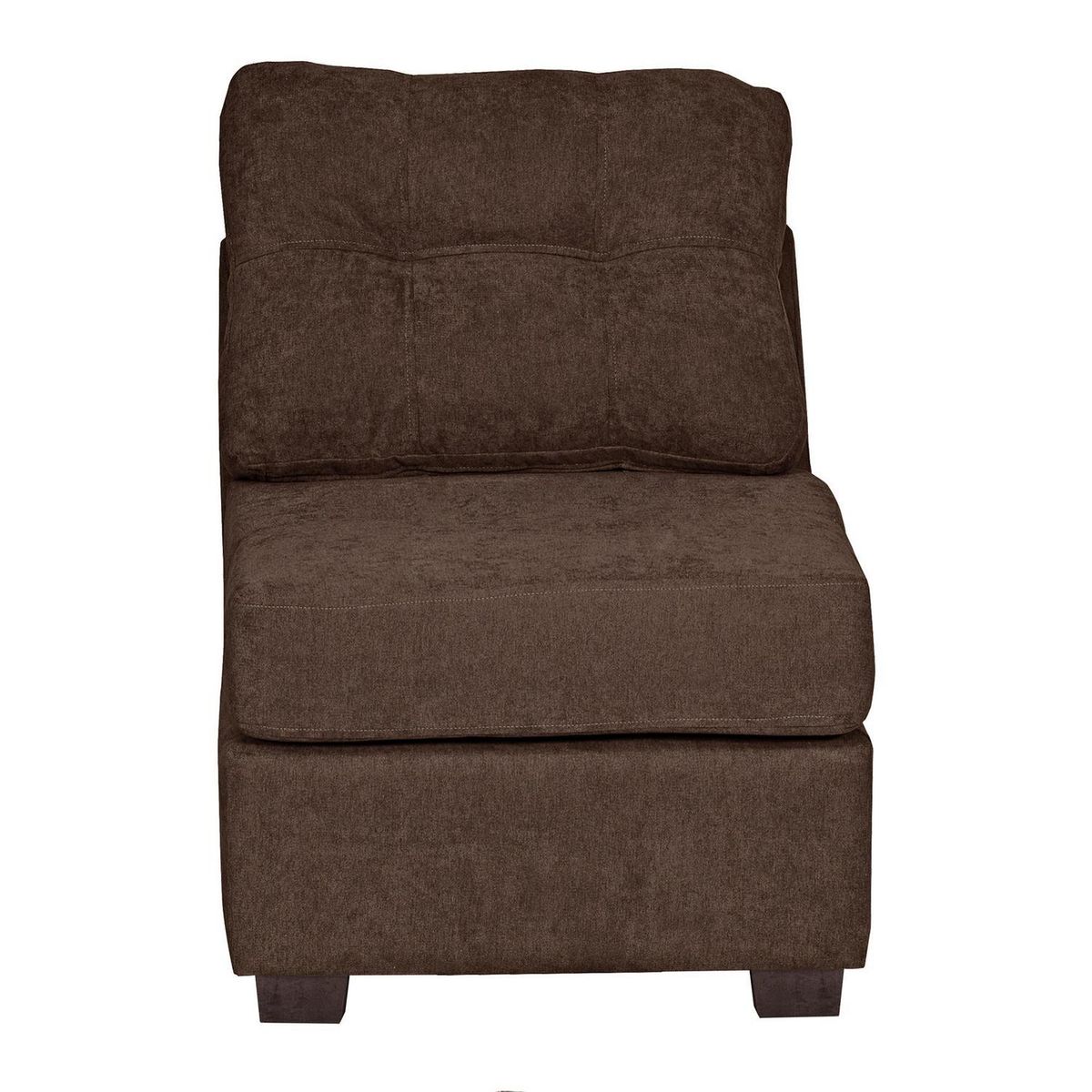 INTERMUEBLES - Sofá Seccional 4 cuerpos Santi 170x95x90 cm Chocolate