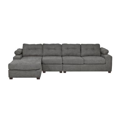 Seccional Santi xl izquierdo tela gris oscuro yf