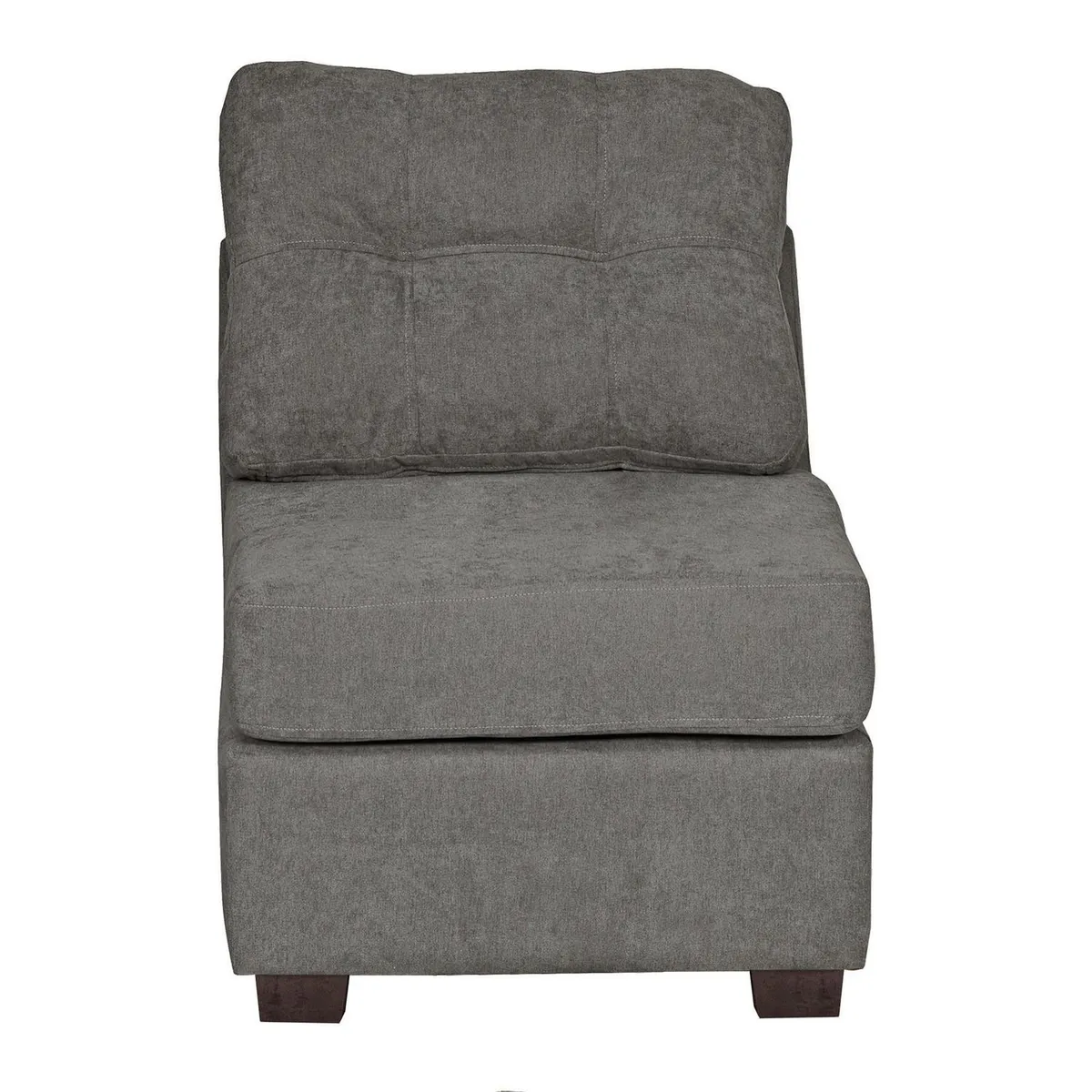 INTERMUEBLES - Sofá Seccional 4 cuerpos Santi 170x95x90 cm Gris Oscuro