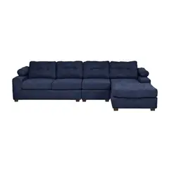 INNOVAMUEBLES - Sofá Seccional 4 cuerpos Santi 170x95x90 cm Azul