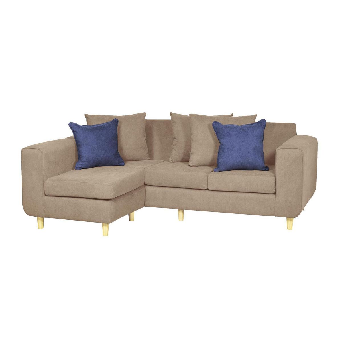 INTERMUEBLES - Sofá Seccional 4 cuerpos Eagle 222x81x89 cm Arena