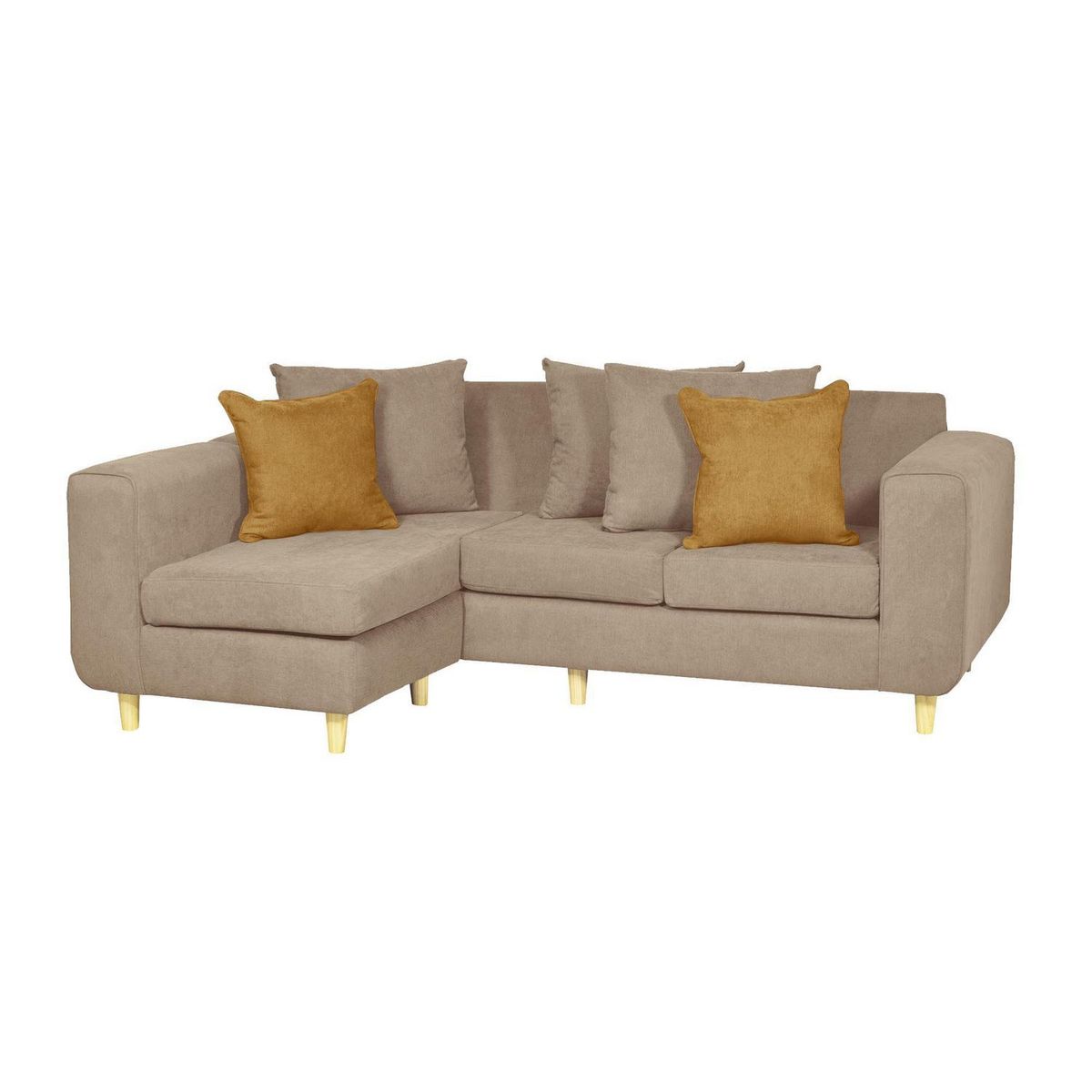 INNOVAMUEBLES - Sofá Seccional 4 cuerpos Eagle 222x81x89 cm Arena