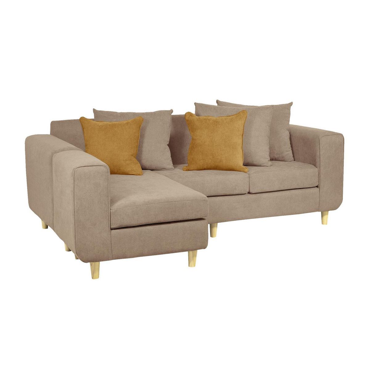 INNOVAMUEBLES - Sofá Seccional 4 cuerpos Eagle 222x81x89 cm Arena